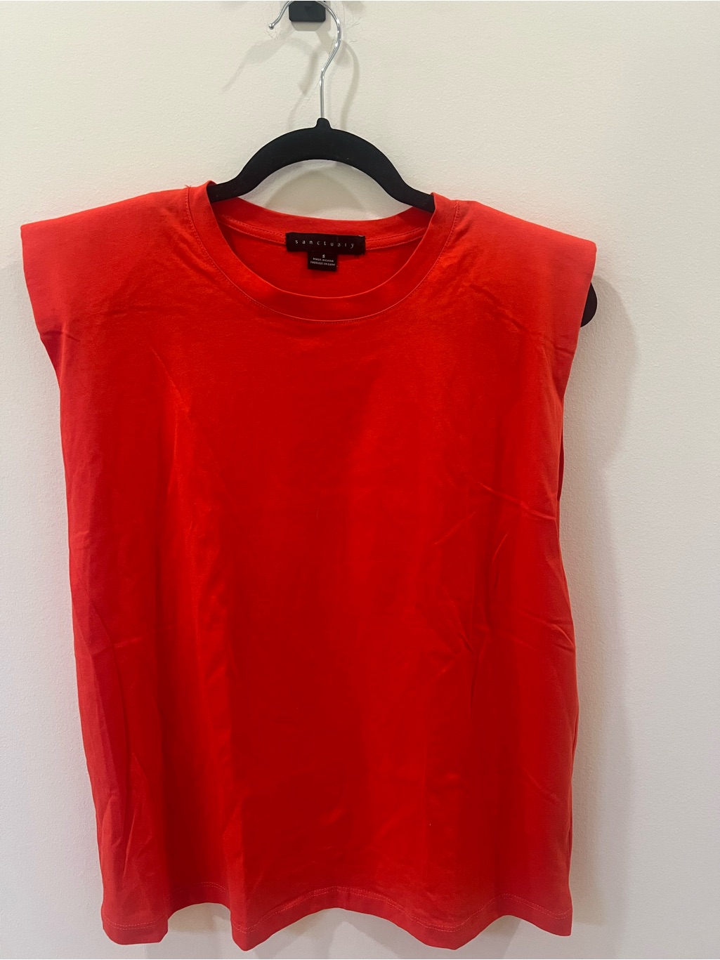 Sanctuary Red Sleeveless Muscle Tee